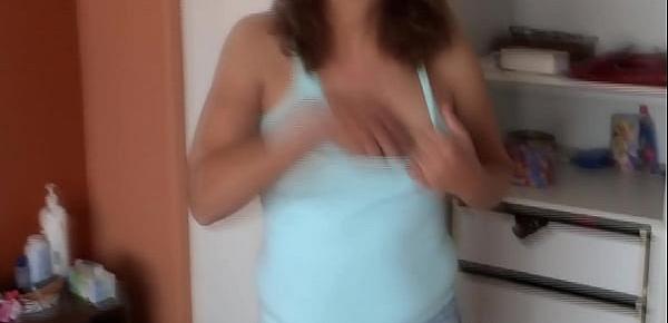  MY 58 YEAR OLD HAIRY WIFE, LATINA, EXHIBITING HER DELICIOUS TITS TO MY FRIENDS TO MASTURB THEM, CUCKOLD HUSBAND - ARDIENTES69